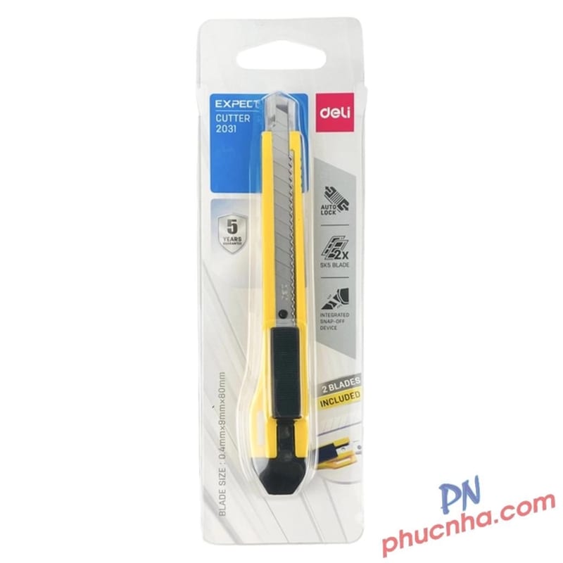 Dao rọc giấy 9mm Deli 2031