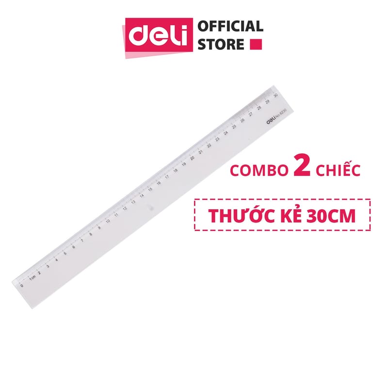 Thước kẻ Deli 30cm