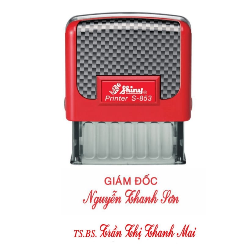 Dấu Shinny 853 chữ ký