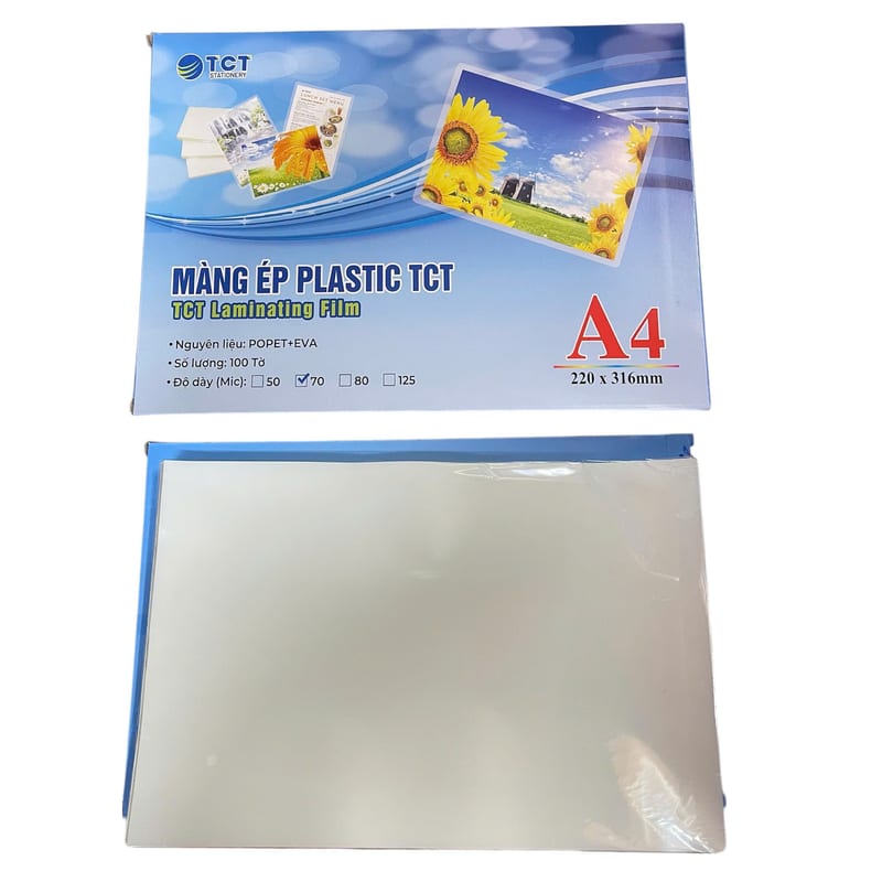 Giấy ép Plastic A4 70mic
