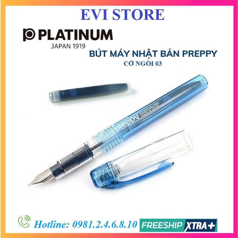 Bút máy Preppy ngòi 0.3 Xanh