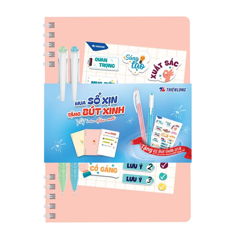 Sổ A5 có cài bút
