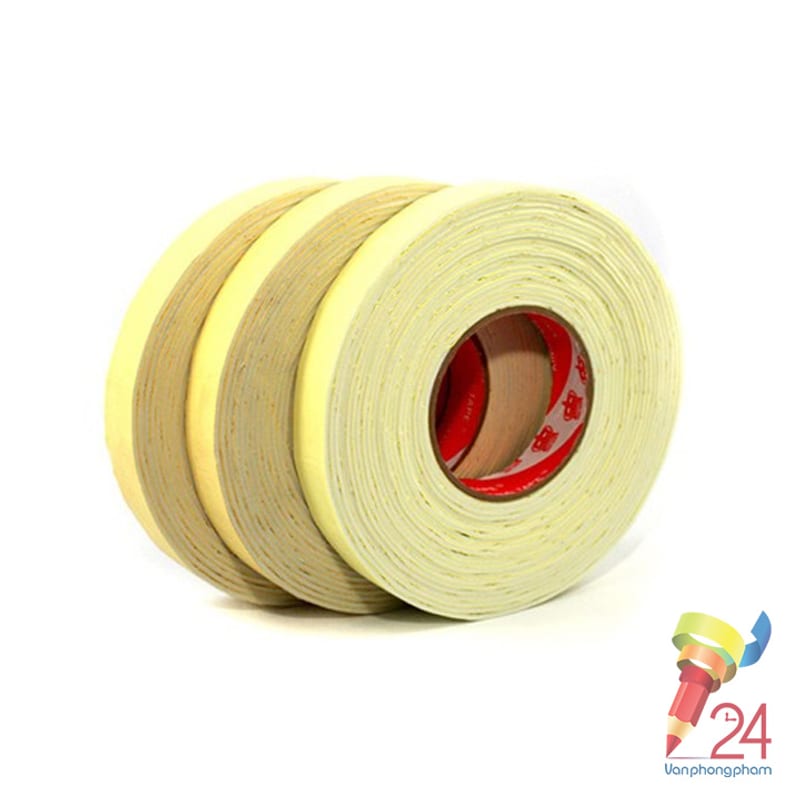 Băng dính xốp xanh 2 mặt 2cm